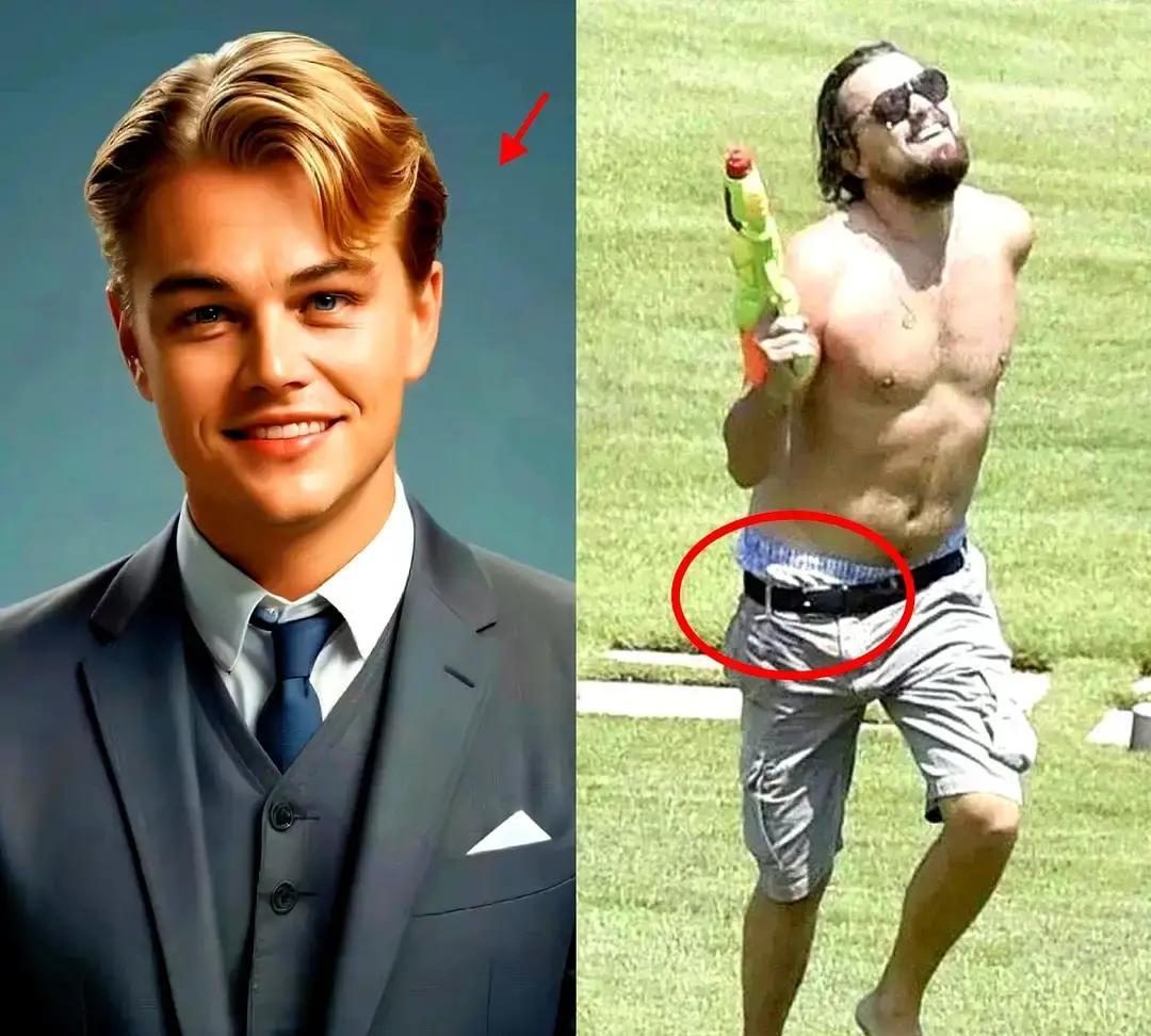 小李子被拍到在洛杉矶街头买咖啡，头发乱糟糟，肚子圆滚滚，完全看不出是奥斯卡影帝。