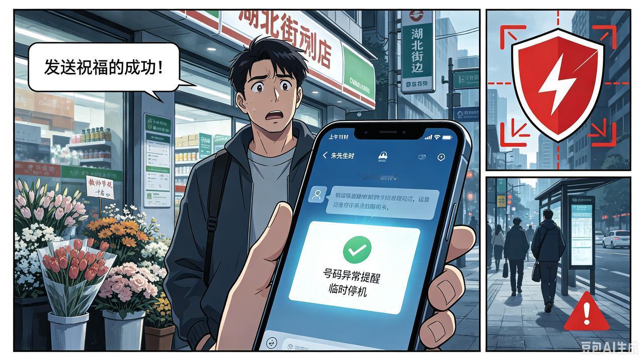 9月10日教师节，湖北的朱先生决定向自己求学期间的数十位老师，发送祝福， 祝