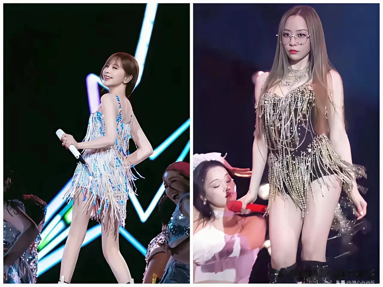 演唱会造型一出来，王心凌和张靓颖的评价直接两极分化——有人说王心凌是青春少