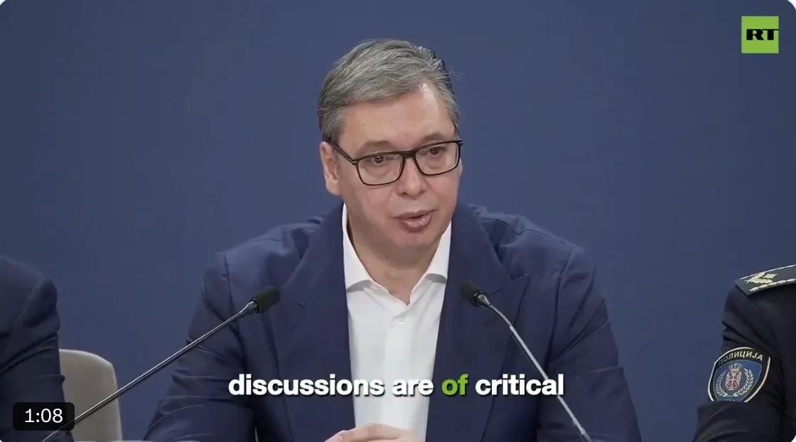 武契奇称赞阿拉斯加峰会对人类未来至关重要一旦达成乌克兰和平协议，准备加强与俄