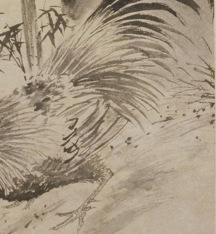 《竹鸡图》为明代周之冕所绘的纸本墨笔花鸟画，现珍藏于故宫博物院，创作于明嘉靖二十