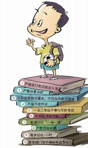 学生减负怎样才能真正落实到位？昨天受同事委托，到本地一所有名小学接他的小孩回家