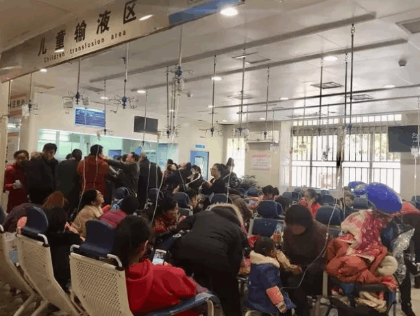 流感凶猛, 儿科爆满候诊要等7小时