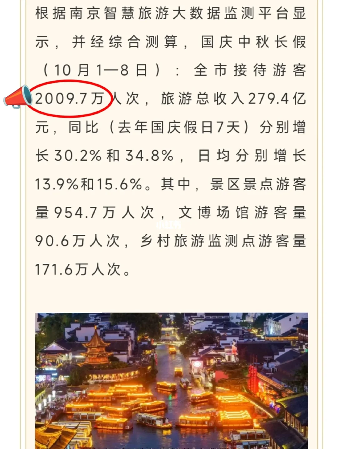 💥南京国庆真太猛啦！榜单出炉遥遥领先！