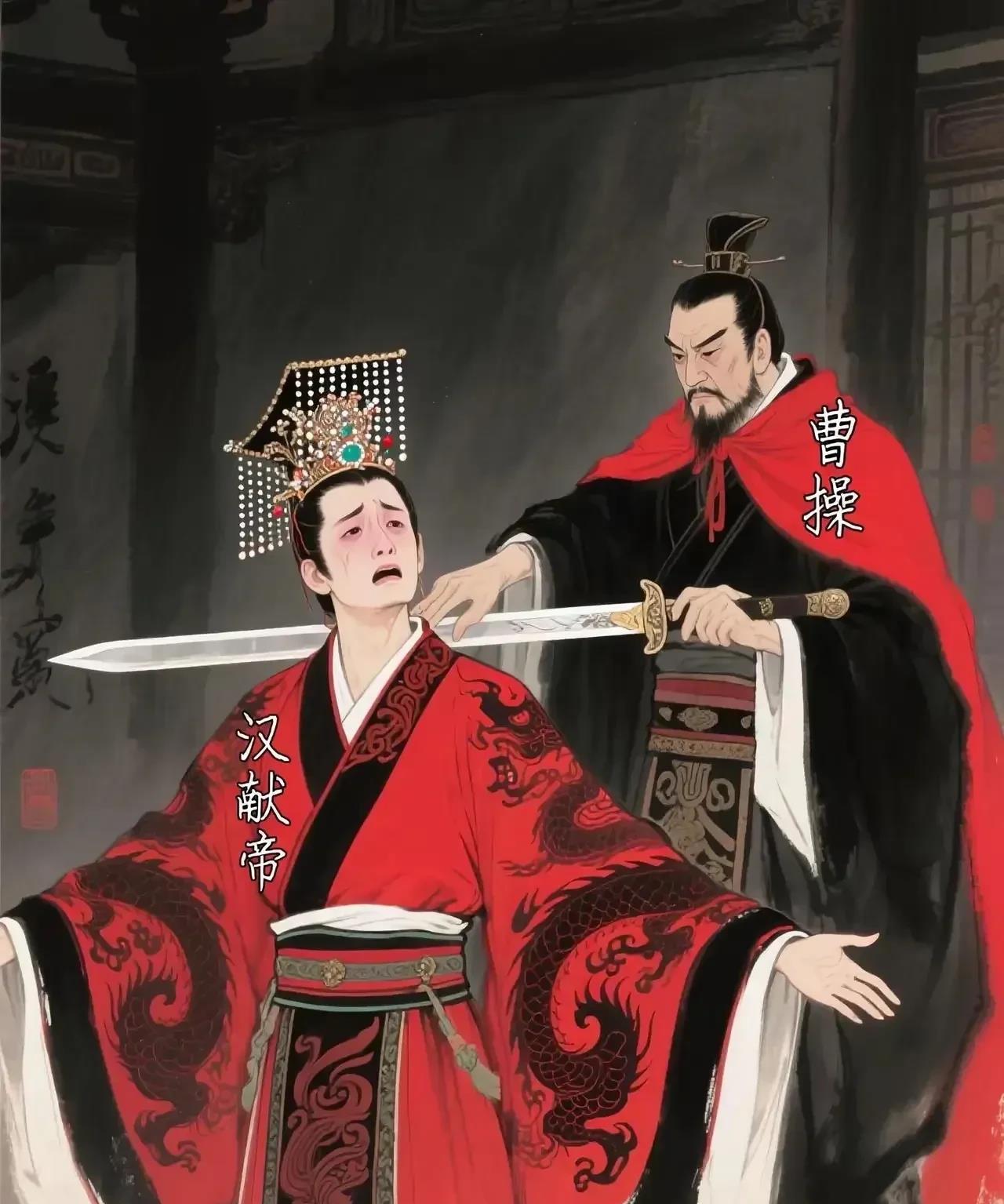 曹操兑现了自己一生只做汉臣的承诺。其实曹操一家对汉献帝也是不错了，曹操把几个女儿