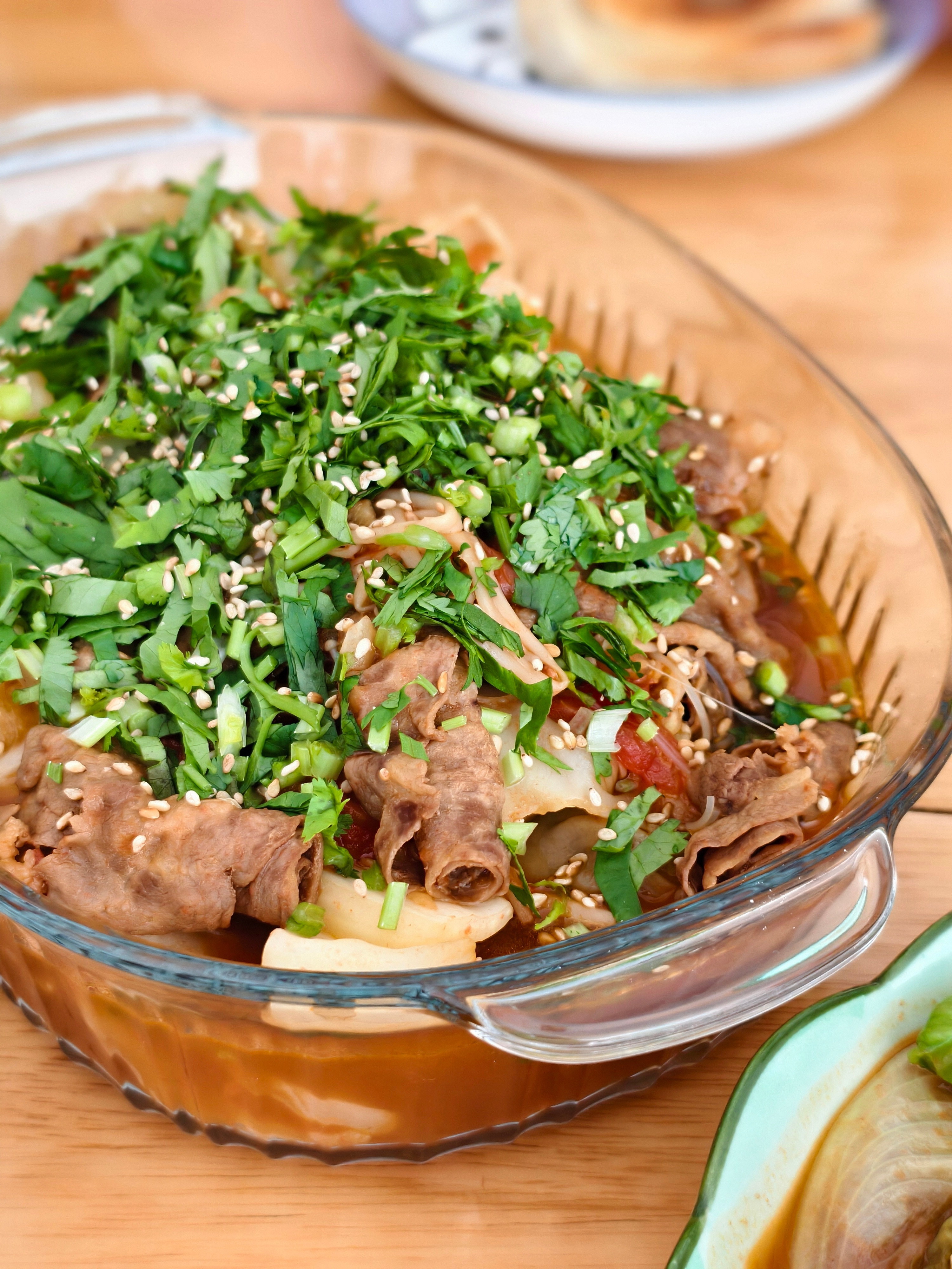 和古天乐有点不一样，我吃牛肉​​​