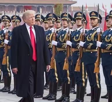 特朗普大赞特赞中国人民解放军仪仗队。​北京时间2月20日，特朗普在白宫回答记者