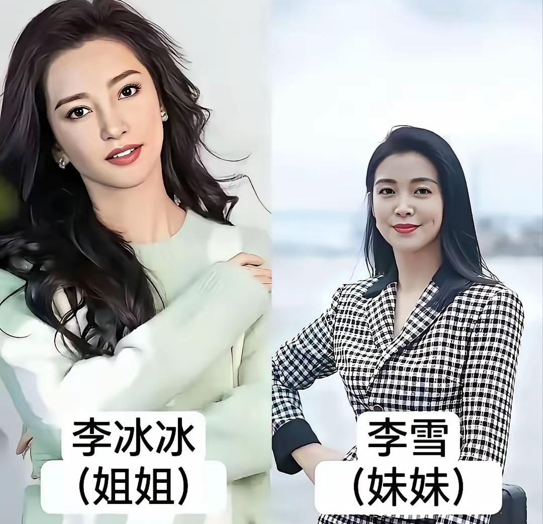 盘点三组明星姐妹同框！米雪与妹妹雪梨，自带港剧美人风骨，李冰冰和亲妹李雪五官高度