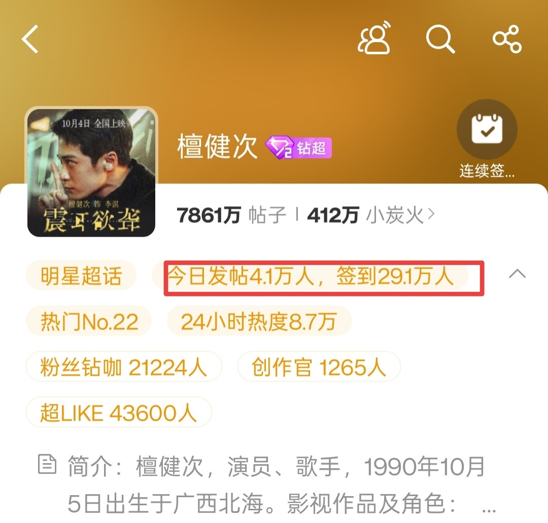 很明显投p对檀超数据有贡献但是看签到，说明喊来的人还是不够那些沉睡的🐀快动起来