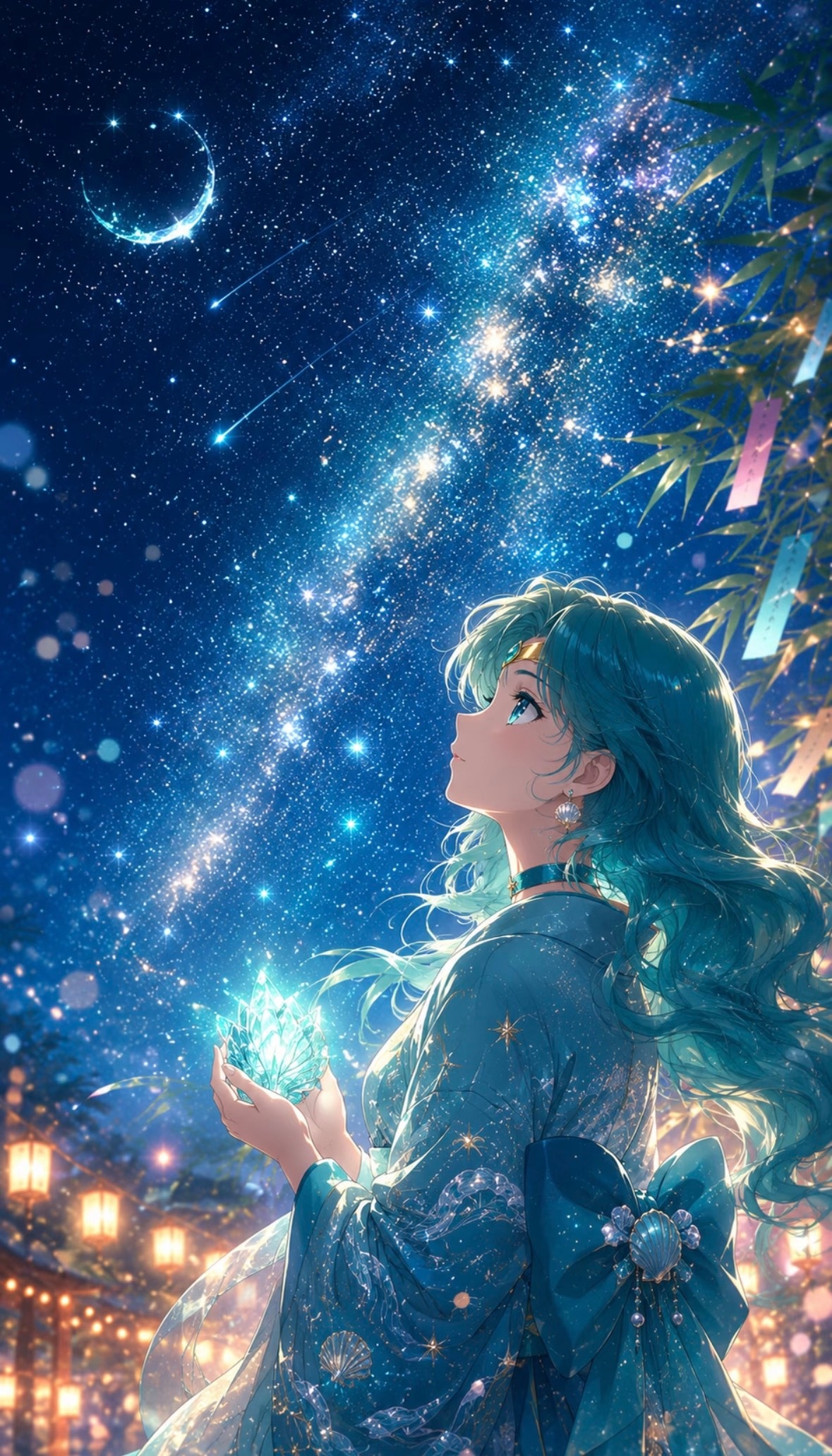 美少女战士✨星河夏夜🌙大家都好美呀！动漫仲夏狂欢季盛夏壁纸大放送美少女