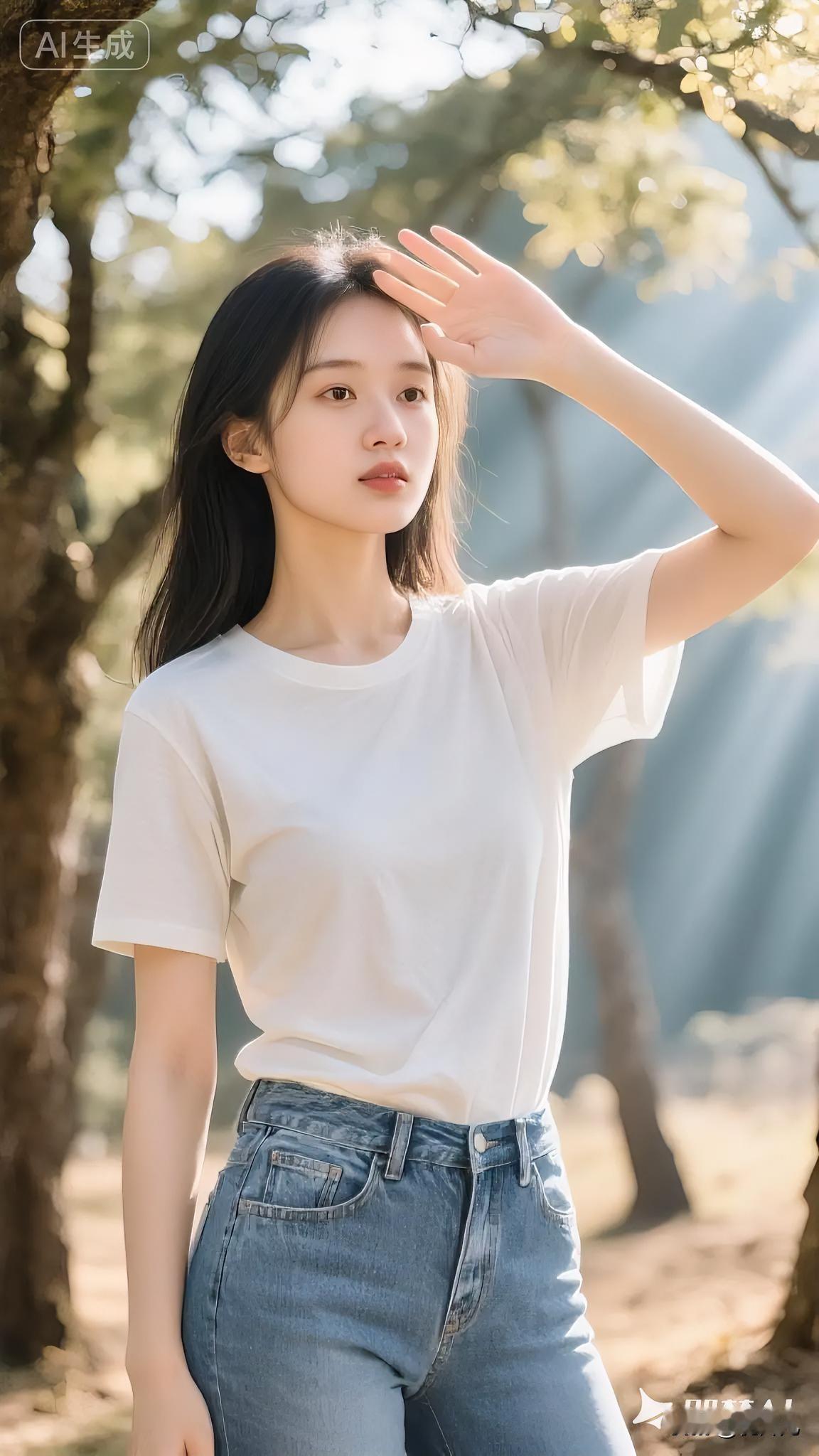 什么是世间最本真的美好？不过是林间缓缓拂来的清风，穿过枝叶洒落的暖阳。一身素