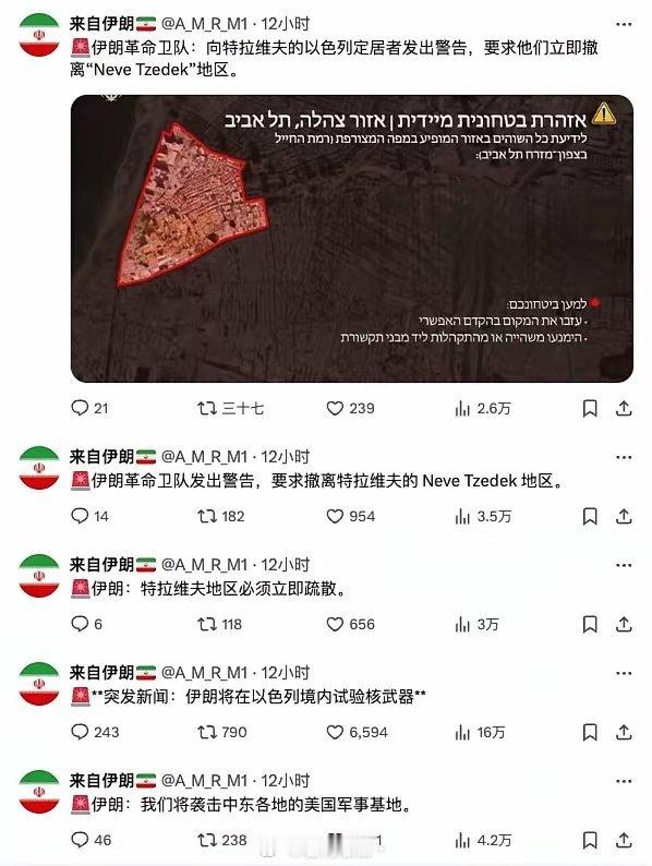伊朗这是准备把以色列从地球上抹去吗准备迎接新世界？​​​