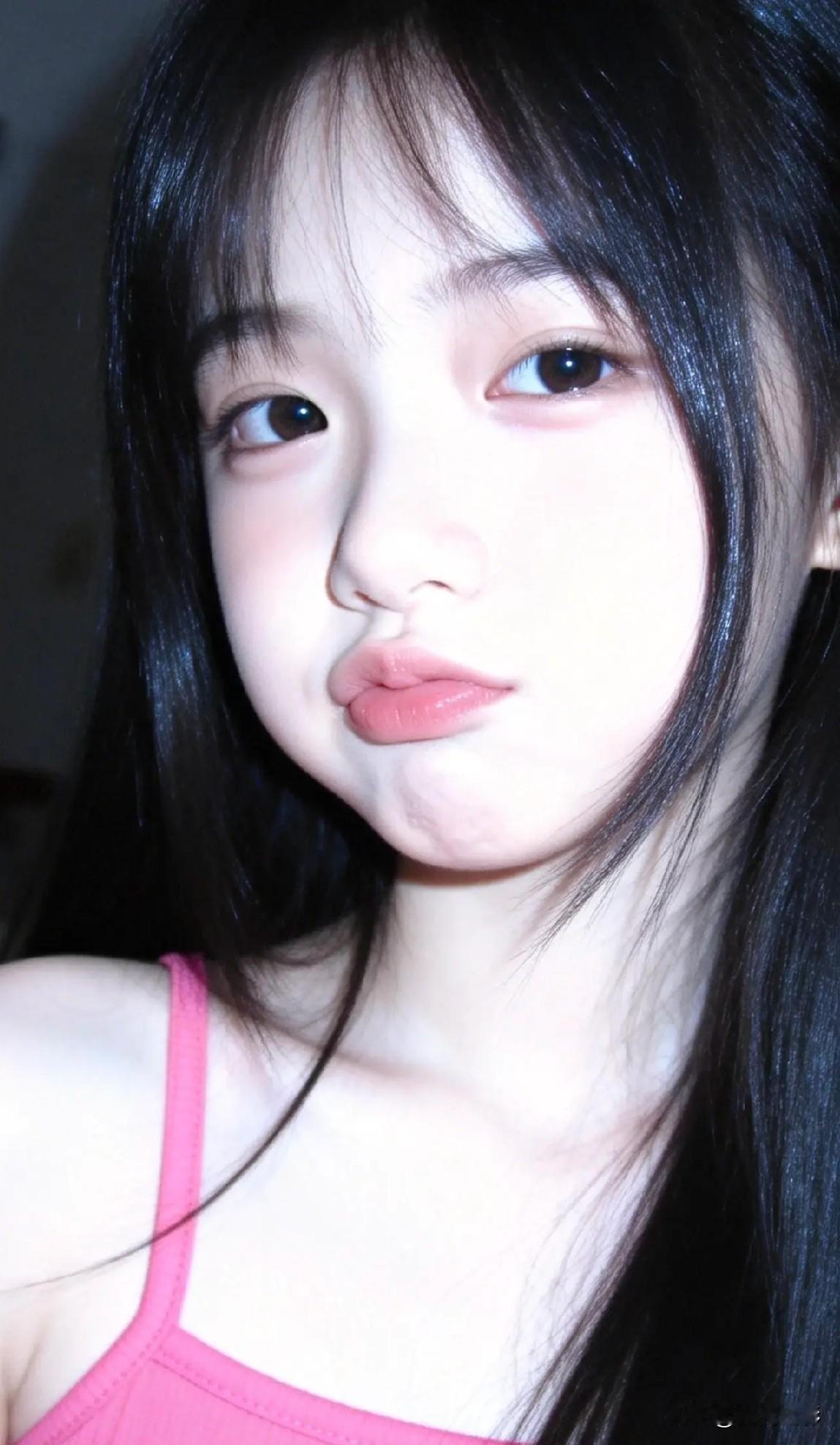 光之影&AI甜美少女，粉嫩妆容，可爱俏皮清透少女感妆容甜美元气妆容