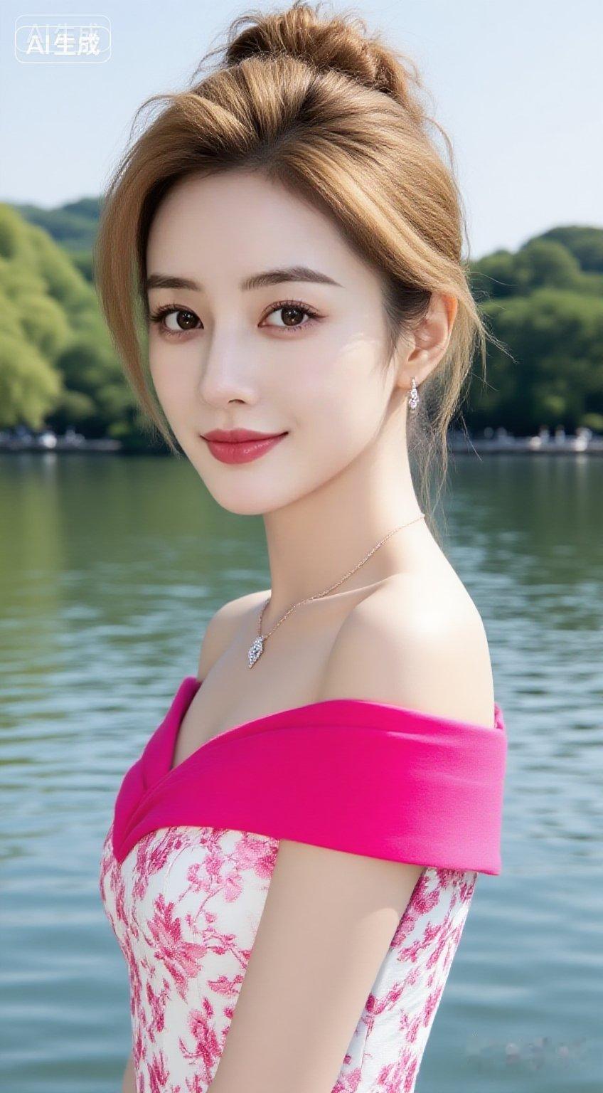 夏日清新穿搭，粉色荷叶边连衣裙，甜美少女心🌸💖