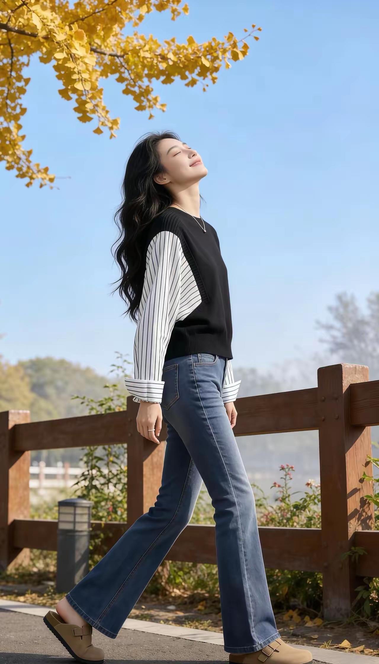 秋日漫步，落叶飘零，感受大自然的美好。