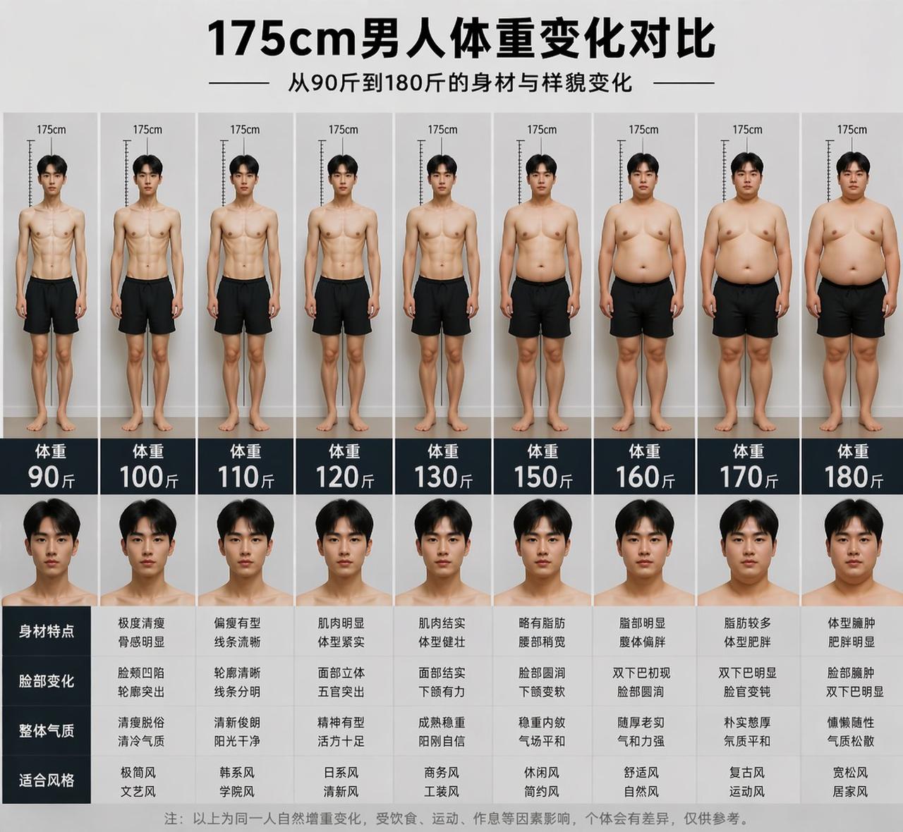 【体重不仅是数字，更是“人生滤镜”！看完这组对比图，你还敢说自律不重要吗？】这