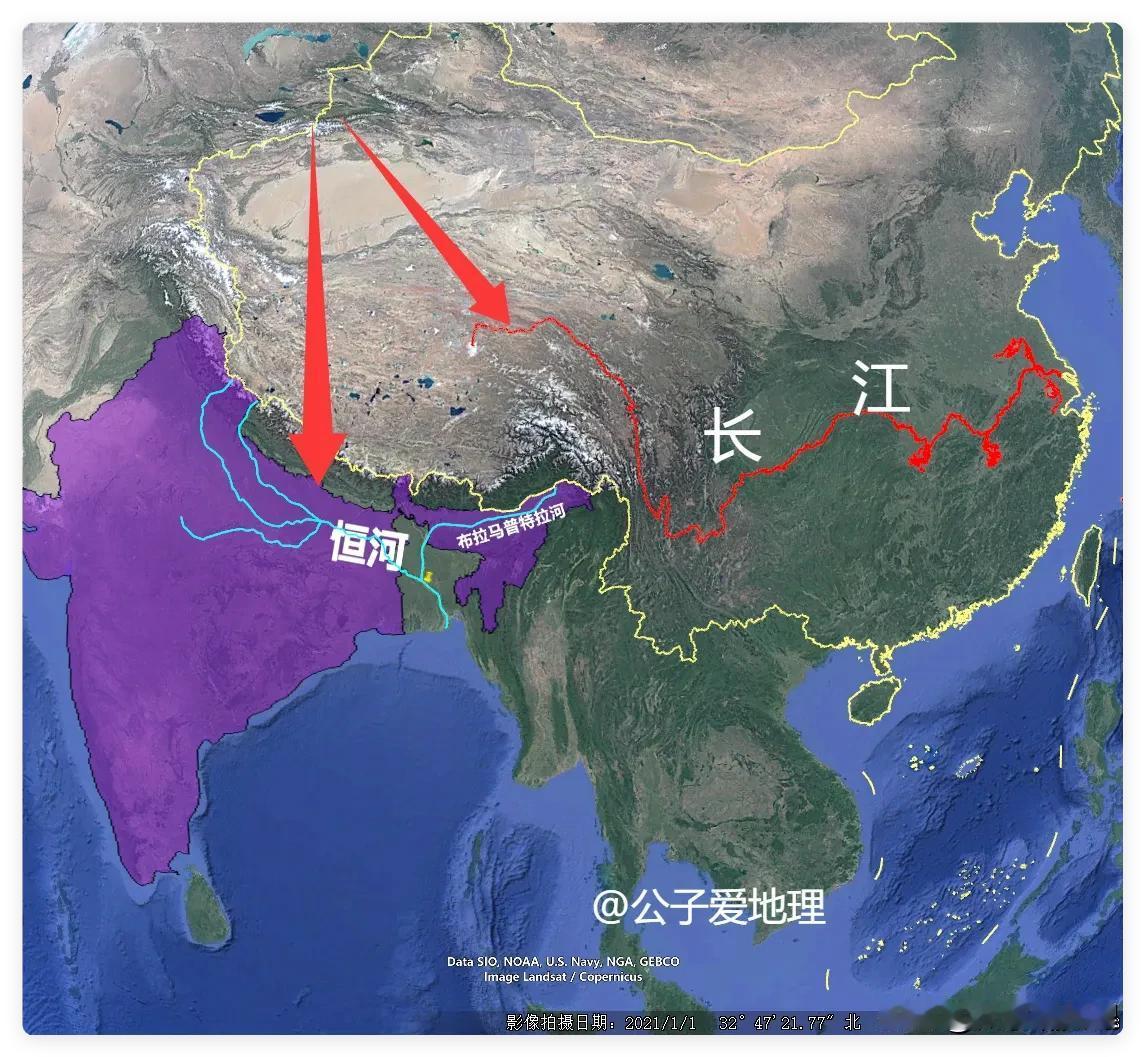 同样是母亲河，长江年运量四十亿吨，恒河为何不到零头?一条河活活烂在手里，这是一