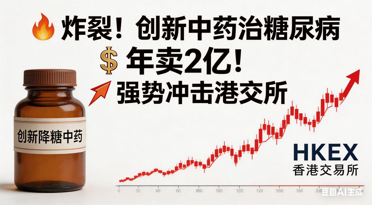 炸裂！创新中药治糖尿病一年卖2亿，强势冲击港交创新中药“杀疯”糖尿病圈！一年