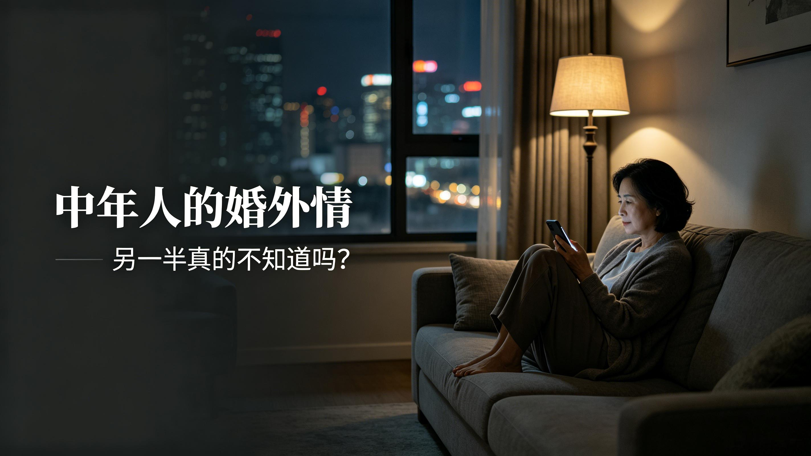 中年人的婚外情，另一半真的不知道吗？其实，大多是故意装傻网上看过一句很扎心的话：中年人的婚姻，没有不