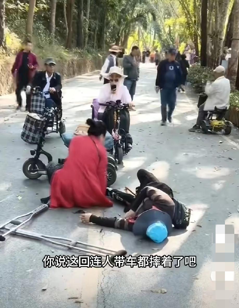 1月27日，云南西双版纳。网友发视频称，原始森林公园工作人员告知残疾车不能进入景