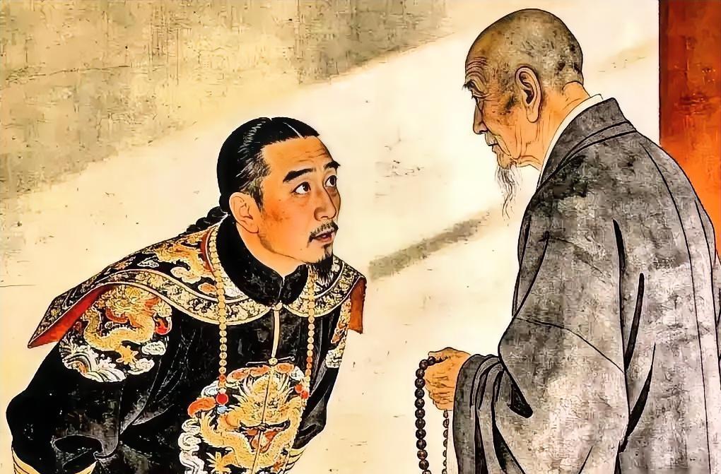 袁世凯在决定称帝前，去潭柘寺上香时遇到一位老僧。他随口问老僧：“我能当皇帝吗？”
