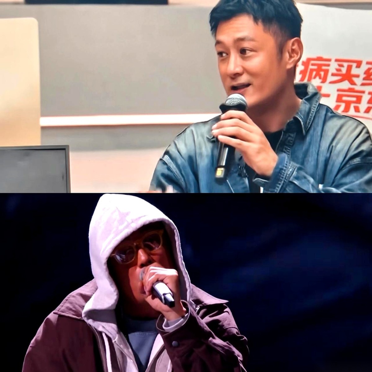 说说《披哥》里的余文乐。分组名单一出来，他和艾热、王以太，一个演员，夹在两个专业说唱歌手中间。所有人