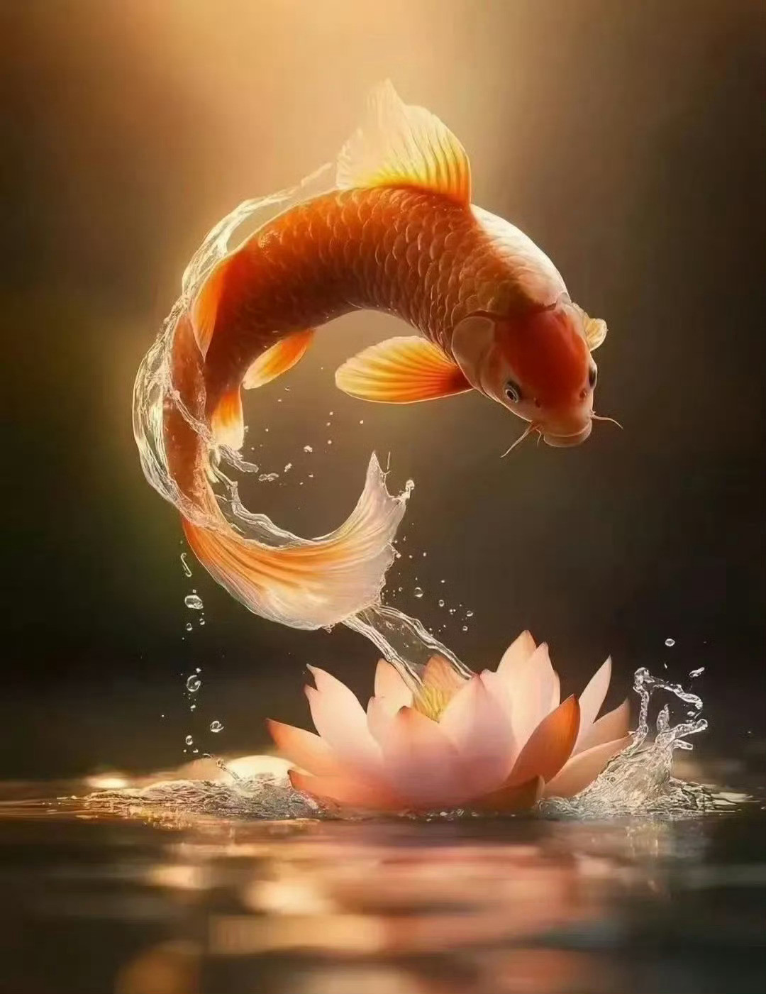 鱼跃龙门，鲤鱼翻身，年年有余！运势