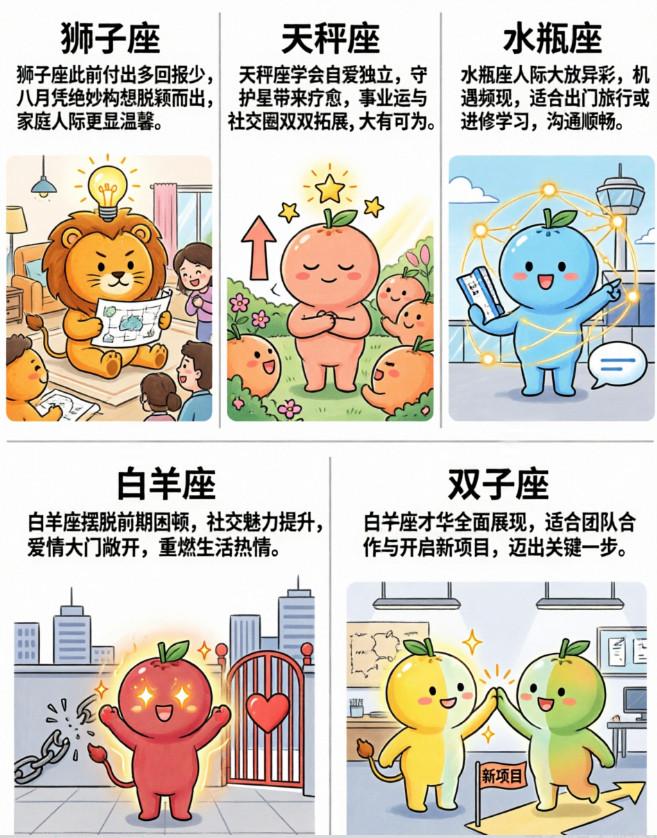 8月运势大逆转！这几个星座将重迎好运