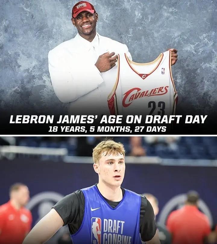 弗拉格直追詹姆斯啊NBA官网近日写道：“库珀-弗拉格仅比2003年选秀日的