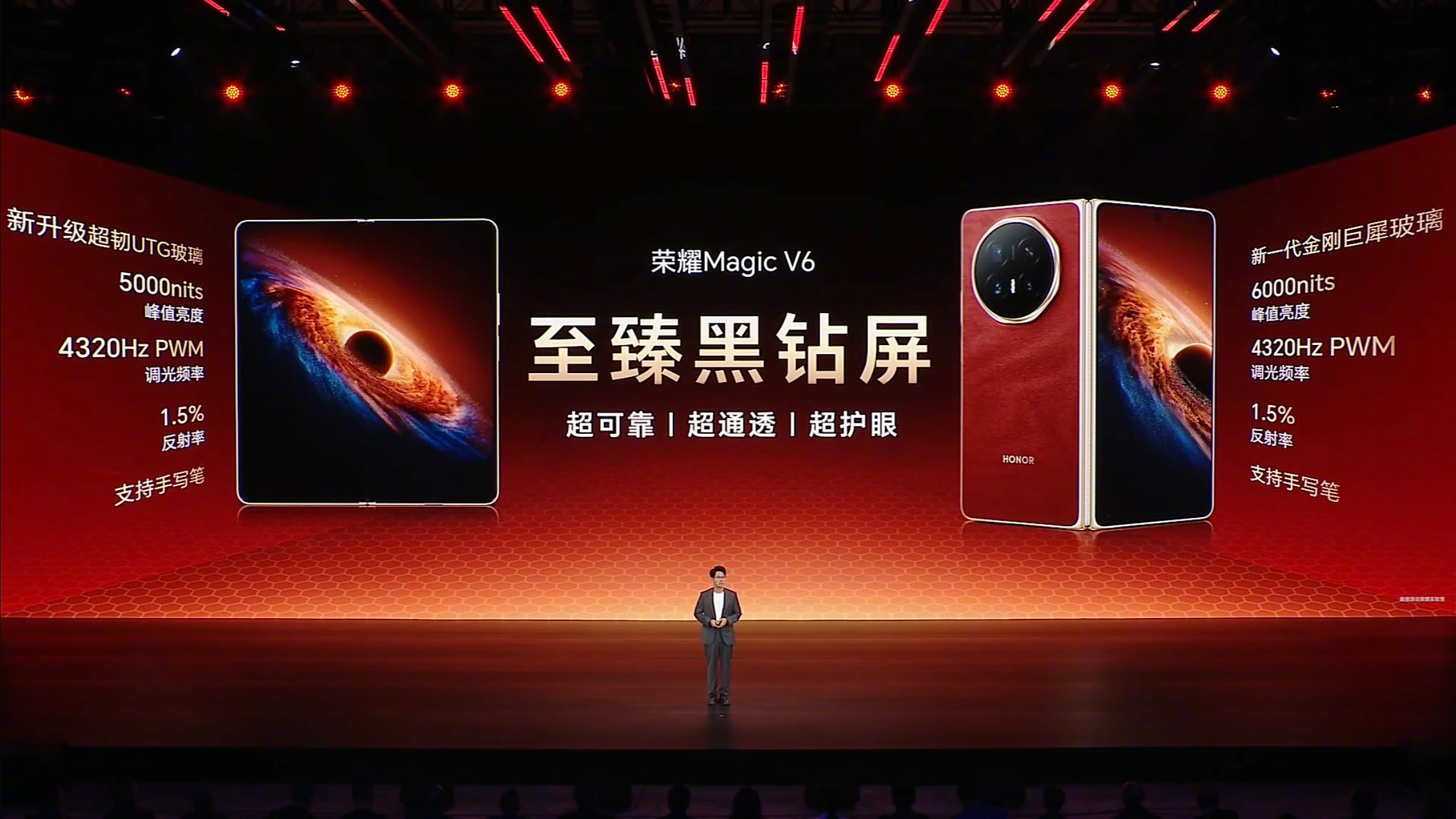 今晚荣耀MagicV6发布会一句话讲清楚：荣耀MagicV6继续在告诉大家大