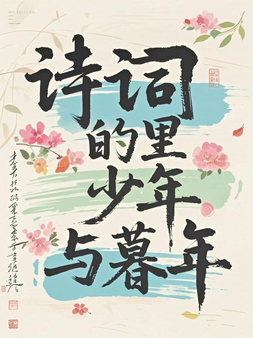 诗词里的少年与暮年，像一场跨越时光的对话。少年时，眼里有山，心里有海，