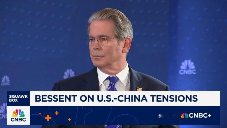 美国财政部长贝森特声称，股市下跌不会阻挡美国对华强硬美国财政部长斯科特·贝森