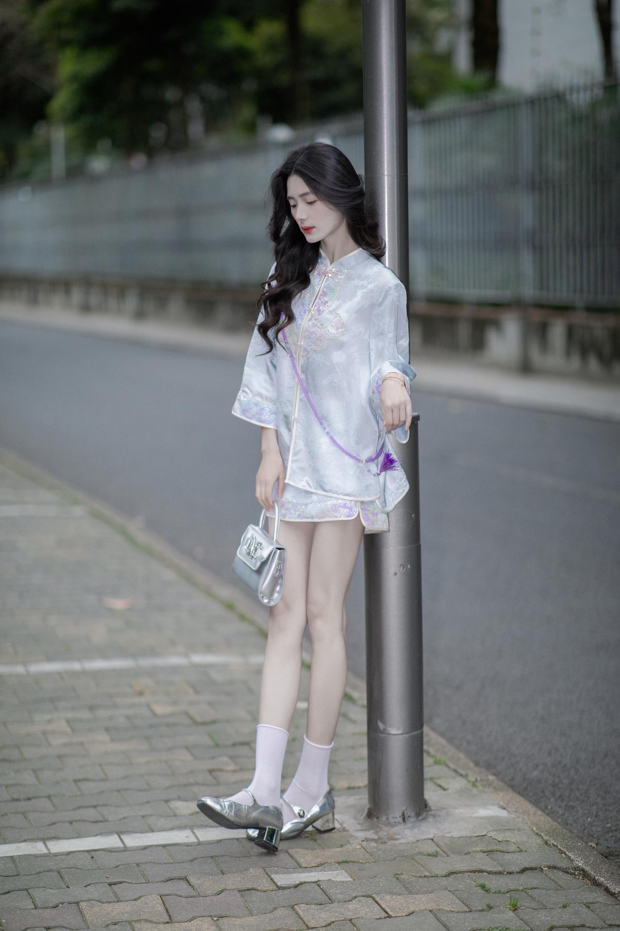 新中式永远迷人～新中式新中式穿搭显瘦穿搭显高显瘦显腿长