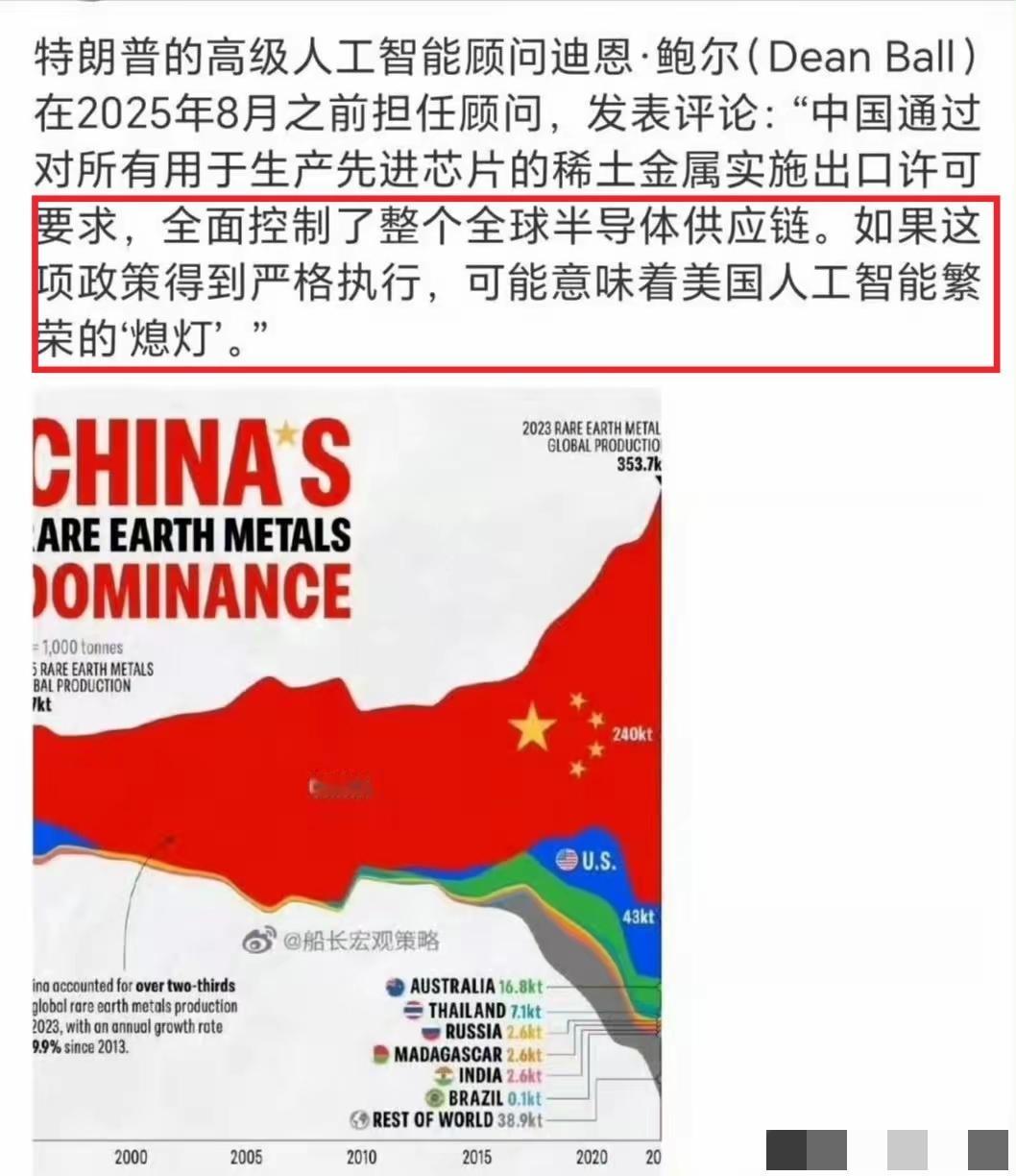 美国人工智能繁荣会不会因为稀土金属管制决定而“熄灯”不知道，但特朗普的前高级人工