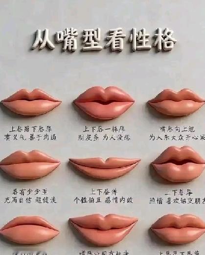 快来对照你的嘴型——从嘴型看性格，透露更多信息这是一项有趣的民间观察，从审美