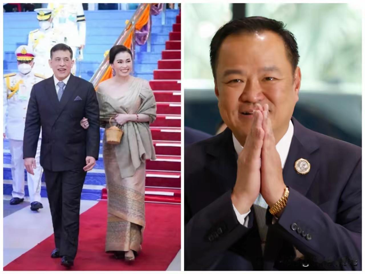 重磅消息泰国总理阿努廷宣布他将与泰国外长西哈萨随同泰国国王王后一同访华，以荣