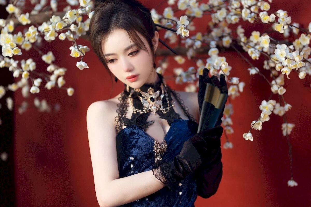 少女摄影|NO.0057期纯欲少女完美身材中国风元素唯美写真私房人像的拍摄