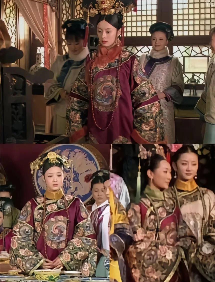 看《甄嬛传》里这衣服传着穿也是绝了——人人都能套上纯元同款，偏就嬛嬛一穿就得惹大