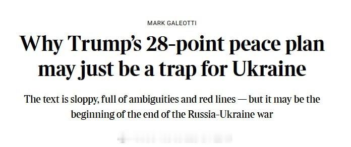 英国外交官承认特朗普计划，——《星期日泰晤士报》➖“由唐纳德·特朗普团队提出的2