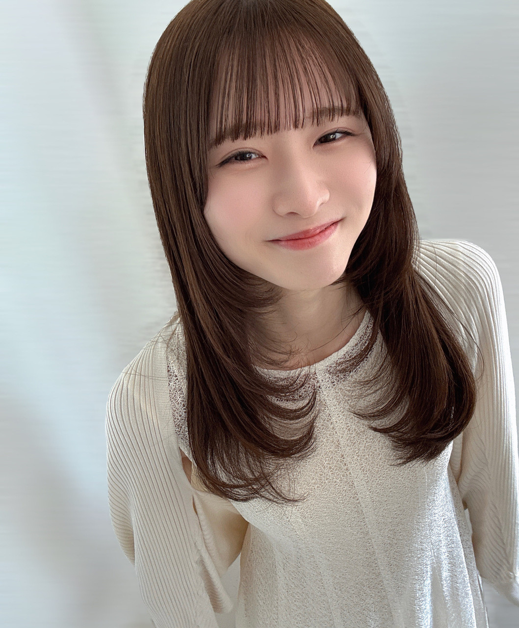 菅原咲月「香川公演前に髪の毛綺麗にしてきたよ〜写真たくさん撮ってもらったから、み