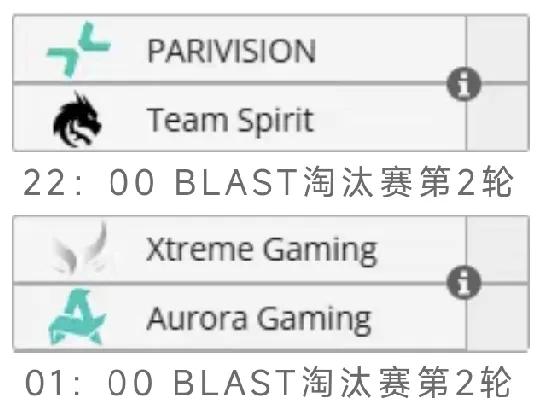 DOTA2:BLASTSlamS3淘汰赛第二轮，XG有比赛22:00