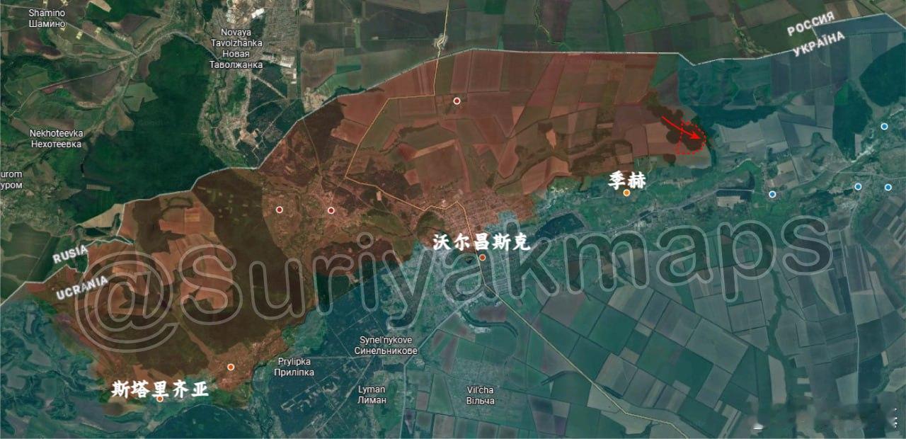 俄乌局势新进展suriyak更新7.26俄乌局势1、沃尔昌斯克：俄罗斯军队沿边境