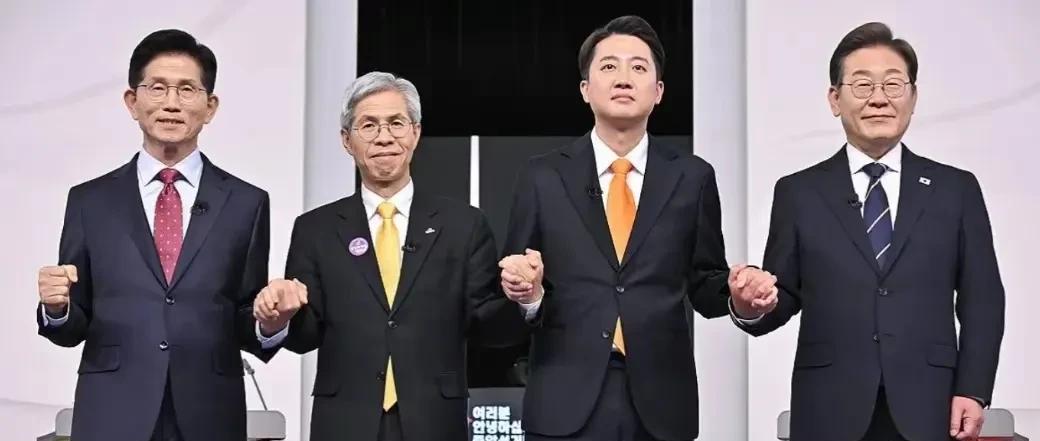 还有两天，四个候选人吃完粽子就要见分晓。目前，李在明的民调支持率为49.2%，