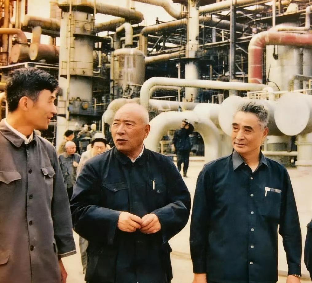 这张照片拍摄于1978年，黄维（中间）与宋希濂（右侧）等原国民党高级将领在四川某