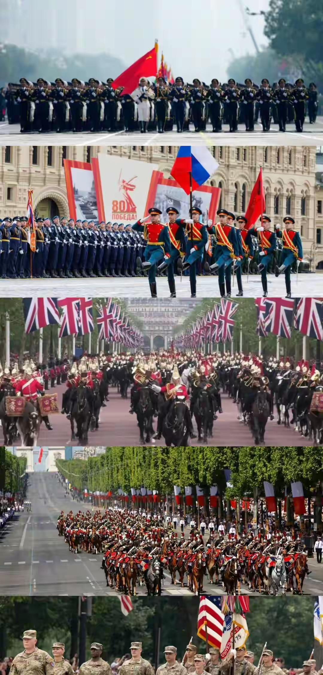 联合国五常2025年分别举行了阅兵式！#联合国五常国家##五常理事会#