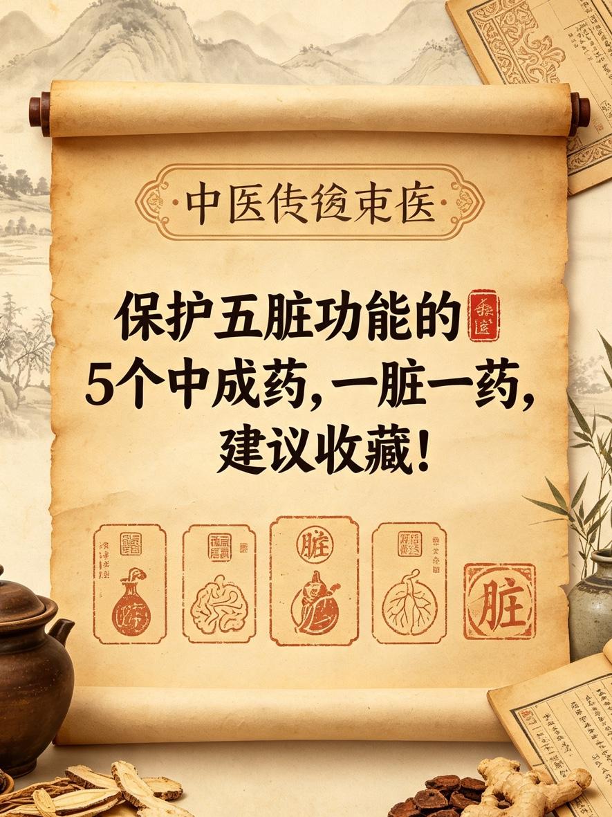 保护五脏功能的5个中成药，一脏一药，建议收藏！1、心之宝——天王补心丹心