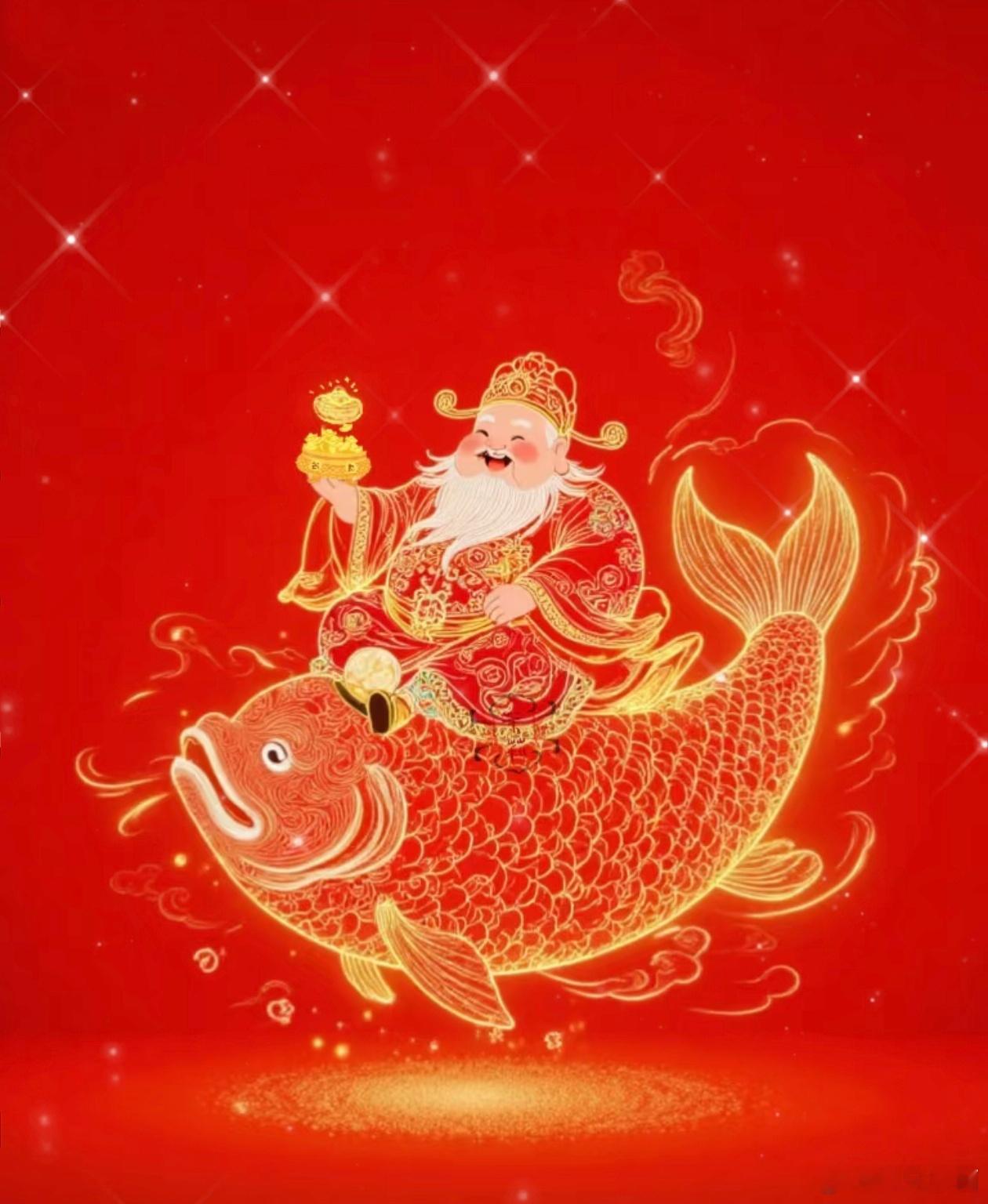 财神爷和锦鲤一起来为大家送财，送好运了。这一次，该是你的都会一一给你。点赞收下。