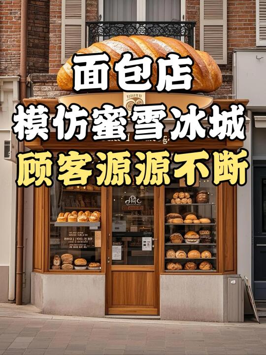 面包店模仿蜜雪冰城，直接卖爆了🔥