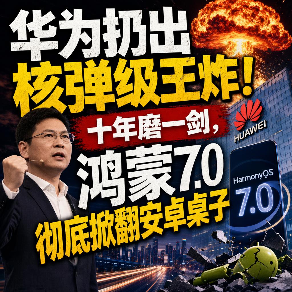 鸿蒙7真的“掀翻安卓桌子”了吗？很多人一看到“核弹级王炸”就以为安卓要被取代了