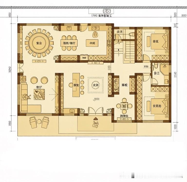 一款“设计费10万”的建房图纸😡😡设计理念从实用出发，兼顾现代生